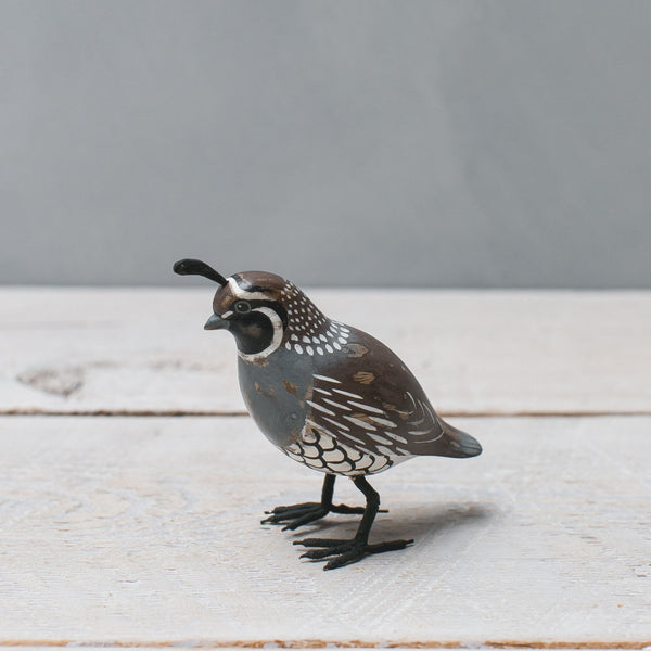 Mini California Quail Ornament -4.5