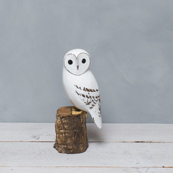 置物 59. The magnificent barn owl hand-painte 59. The magnificent barn owl hand-painte 【公式通販】