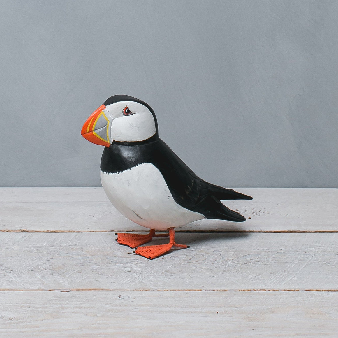 Hand Carved Wooden Mini Puffin