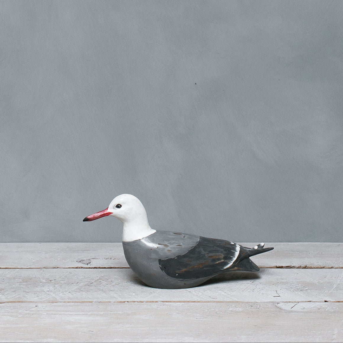Hand Carved Wooden Heermann's Gull Pair