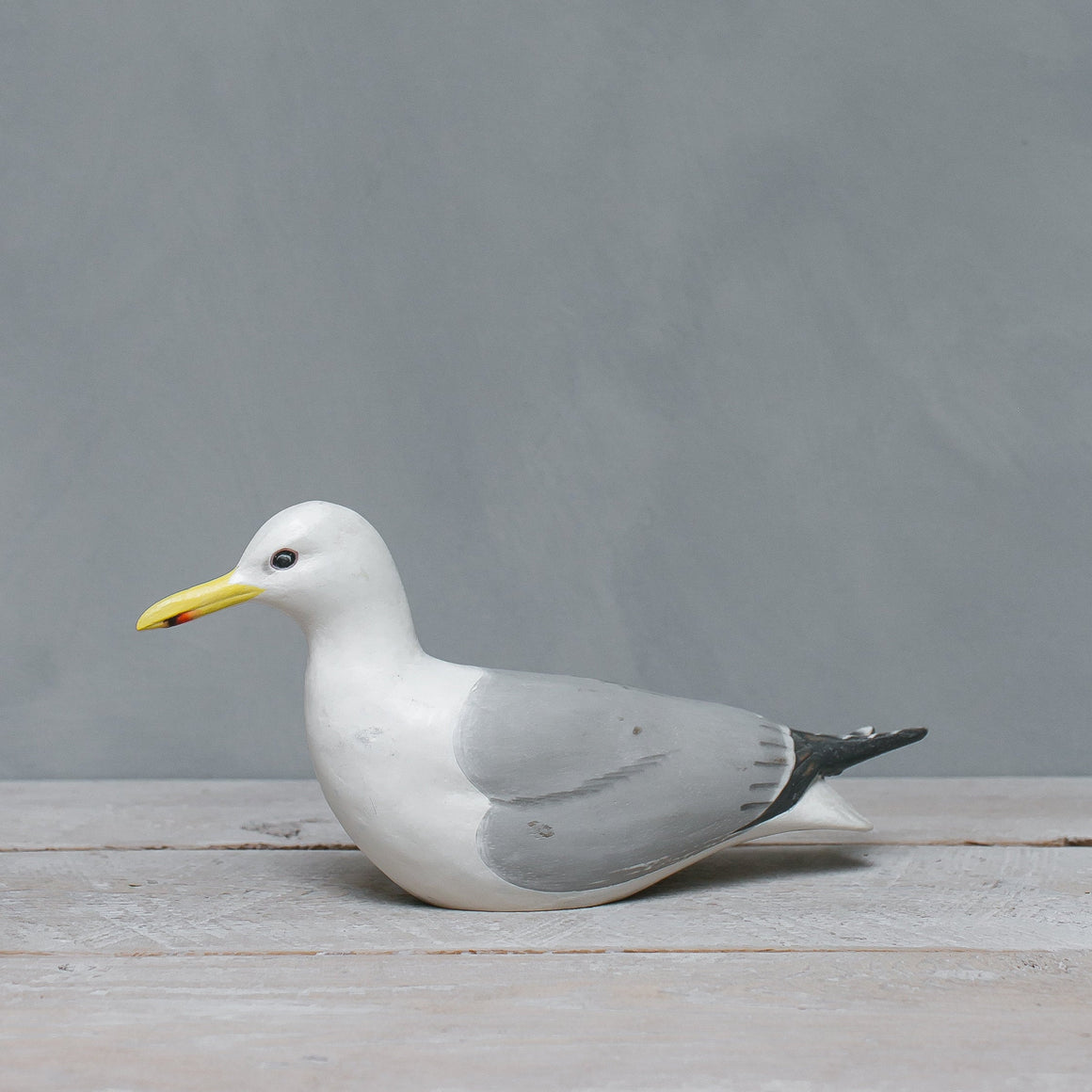 Hand Carved Wooden Seagulls Pair