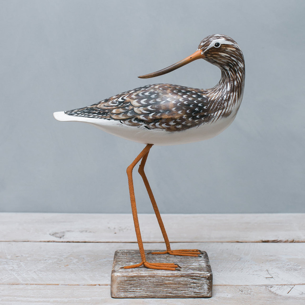 Hand Carved Wooden Greater Yellowlegs Pair