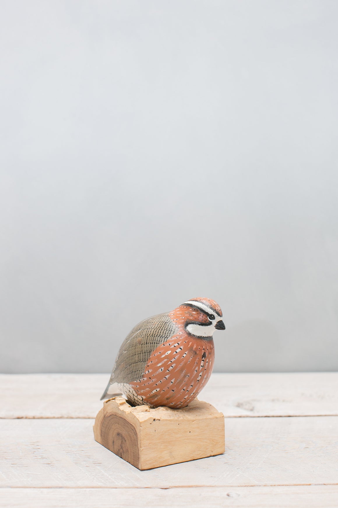 Bob White Quail - Pair 6/9"H - Hand Carved | Bird