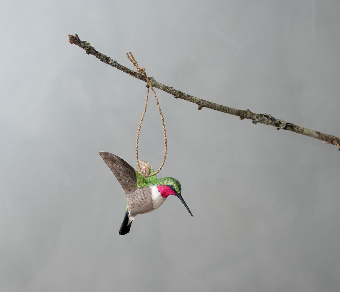Hummingbird, Perched -7.5"H