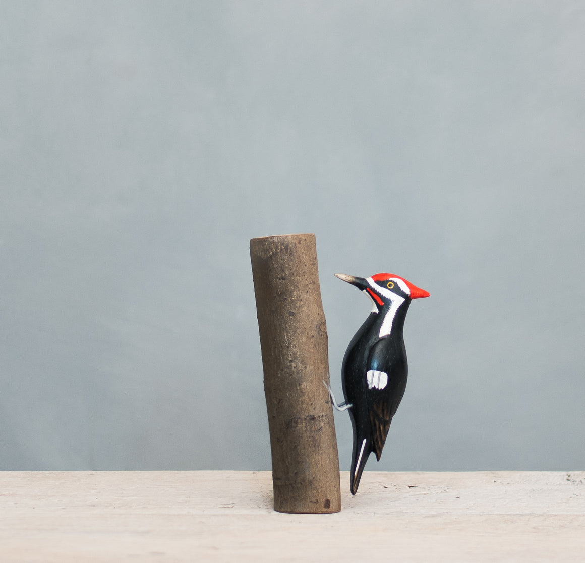 Pileated Woodpecker - Mini - 5.5"H - Hand Carved | Wooden Bird