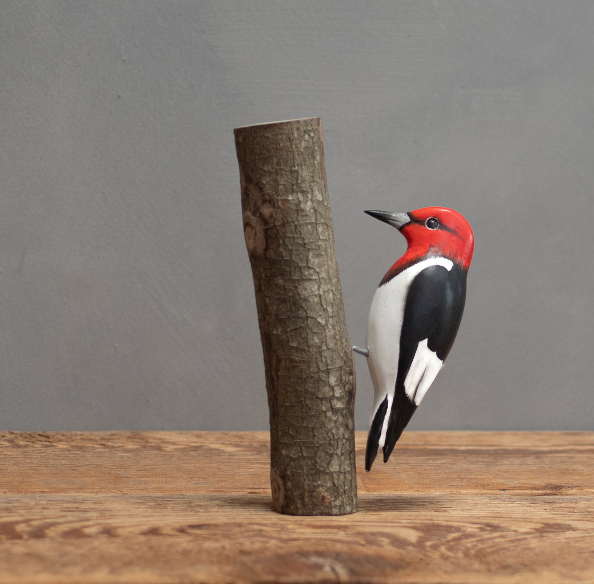 Red Headed Woodpecker - Mini - 5"H - Hand Carved | Wooden Bird