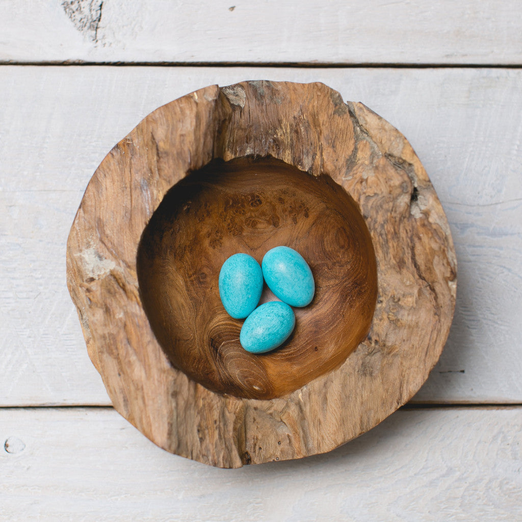 Nest Bowl with Robins Eggs